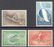 Norway Sc# 486-489 MNH 1966 World Ski Championships - Ongebruikt