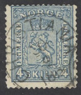Norway Sc# 14 Used 1867-1868 4s Coat Of Arms - Gebruikt