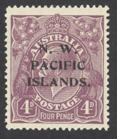 North West Pacific Islands Sc# 47 MH 1922 4p Violet Definitives - Altri