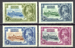 Northern Rhodesia Sc# 18-21 MH 1935 Silver Jubilee Issue - Rodesia Del Norte (...-1963)