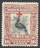 North Borneo Sc# B40 MH 1918 16c+4c Red Cross - Nordborneo (...-1963)