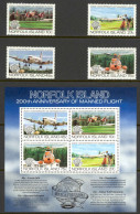 Norfolk Island Sc# 310-313a MNH 1983 Manned Flight - Norfolk Island