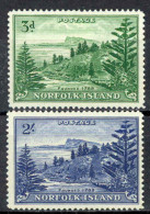 Norfolk Island Sc# 23-24 MH 1959 View Of Ball Bay - Isla Norfolk