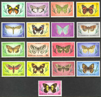 Norfolk Island Sc# 201-217 MNH 1976-1977 Butterflies & Moths - Norfolk Island