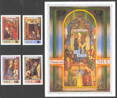 Niue Sc# 589-593 MNH 1990 Christmas - Niue