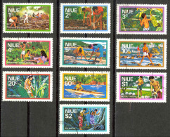 Niue Sc# 179-188 Used 1976 Definitives - Niue