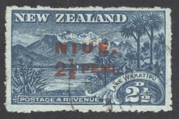 Niue Sc# 18 Used 1915 2½p Surcharged Overprint - Niue