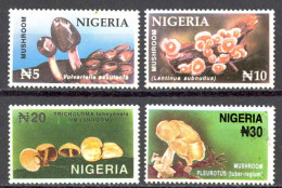 Nigeria Sc# 676-679 MNH 1996 Mushrooms - Nigeria (1961-...)