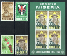 Nigeria Sc# 169-172a MNH 1965 Scouting - Nigeria (1961-...)