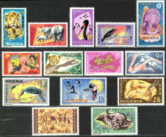 Nigeria Sc# 184-197 MH 1965-1966 Animals - Nigeria (1961-...)