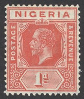 Nigeria Sc# 2b MH 1916 1p Scarlet King George V - Nigeria (...-1960)