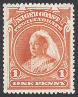 Niger Coast Protectorate Sc# 44 MH (a) 1894 1p Queen Victoria - Nigeria (...-1960)