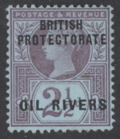 Niger Coast Protectorate Sc# 4 MH 1892 2½p Overprints Queen Victoria - Nigeria (...-1960)