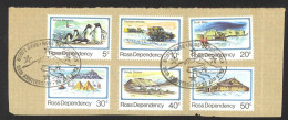 New Zealand Ross Dependency Sc# L15-L20 FD Cancel (a) Cover 1982 Scott Base 25th - Autres & Non Classés