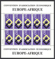 Niger Sc# C114 MNH Pane/10 1969 Europafrica - Niger (1960-...)