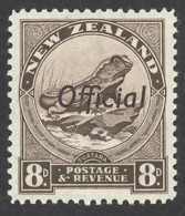 New Zealand Sc# O68 MH (b) 1937 8p Official - Officials