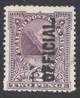 New Zealand Sc# O25 MH 1907 2p Official - Service