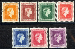 New Zealand Sc# O100-O106 Used 1954 Official - Dienstzegels