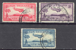 New Zealand Sc# C6-C8 Used 1935 Air Post - Corréo Aéreo