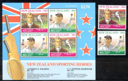 New Zealand Sc# B141-B142a MNH 1992 Athletes - Ungebraucht