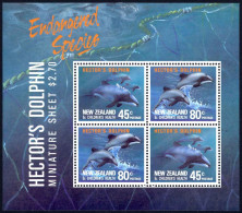 New Zealand Sc# B140a MNH Souvenir Sheet 1991 Hector's Dolphin - Neufs