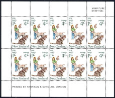 New Zealand Sc# B90a MNH 1974 Children With Animals - Unused Stamps