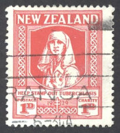 New Zealand Sc# B1 Used (a) 1929 1p+1p Nurse - Usados