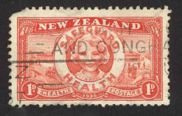 New Zealand Sc# B11 SG# 598 Used (a) 1936 Smiling Girl - Used Stamps