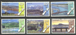 New Zealand Sc# 1446-1451 SG# 2091/6 Used 1997 Railways - Usados