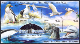 New Zealand Sc# 1371b MNH Booklet Pane 1996 Wildlife - Ungebraucht