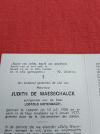 Doodsprentje Judith De Maesschalck / Lokeren 10/7/1908 - 6/1/1977 ( Leopold Notenbaert ) - Religion & Esotérisme