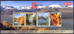 New Zealand Sc# 1353a MNH Souvenir Sheet 1996 Seashore - Unused Stamps