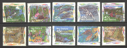 New Zealand Sc# 1259-1268 SG# 1865/74 Used 1995 Env. Protect. - Usati