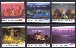 New Zealand Sc# 1249-1254 MNH 1995 Night Views - Unused Stamps