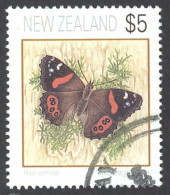 New Zealand Sc# 1079 Used 1991-2008 $5 Butterflies - Neufs