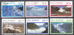 New Zealand Sc# 1104-1109 SG# 1675/80 Used 1992 Glaciers - Oblitérés