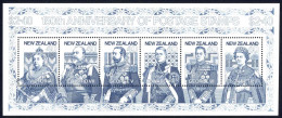 New Zealand Sc# 1003 MNH Souvenir Sheet 1990 First Postage Stamps - Neufs