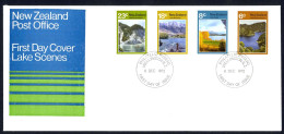 New Zealand Sc# 507-510 SG# 993-996 FDC 1972 Lake Scenes - FDC