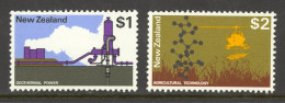 New Zealand Sc# 457-458 MH 1970-1971 $1-$2 Definitives - Ungebraucht