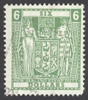 New Zealand Sc# 404B Used (a) 1967 $6 Coat Of Arms - Usati