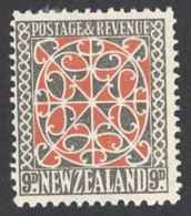New Zealand Sc# 213 MH 1936-1942 9p Maori Panel - Ongebruikt