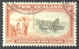 New Zealand Sc# 240 Used 1940 9p Centenary - Used Stamps