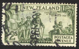 New Zealand Sc# 197 Cull Thins 1935 2sh Cook Landing - Used Stamps