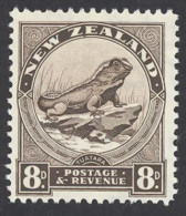 New Zealand Sc# 194 MH 1935 8p Tuatara Lizard - Nuevos