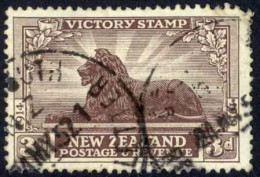New Zealand Sc# 168 Used (a) 1920 British Lion - Used Stamps
