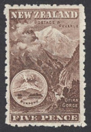 New Zealand Sc# 114 MH 1902-1907 5p Definitives - Ongebruikt