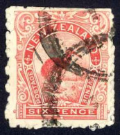 New Zealand Sc# 93 Used 1899-1900 6p Rose Scenes - Usati