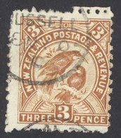 New Zealand Sc# 75 Used (b) 1898 3p Definitives - Oblitérés