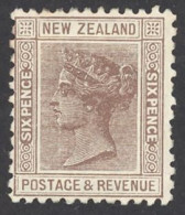 New Zealand Sc# 65 Mint No Gum 1882-1898 6p Queen Victoria - Unused Stamps