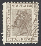 New Zealand Sc# 65 Used (pinhole) 1882-1898 6p Queen Victoria - Usados